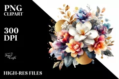 Colorful Bouquet with Gardenia Splash | Sublimation | Product Image 3