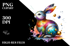 Colorful Bunny with Golden Insertions Product Image 2