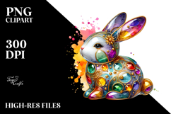 Colorful Bunny with Golden Insertions Product Image 2