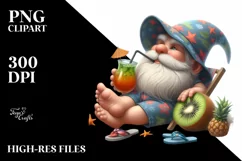 detailed Gnome Beach Wear Clipart Product Image 3