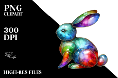 Colorful Bunny Made of PNG Product Image 2