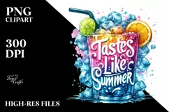 Icy Cold Drink Tastes Like Summer PNG Product Image 3