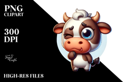 Cow with Party Hat, High-Res PNG Product Image 2