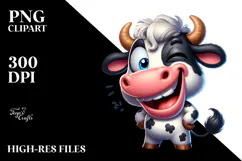 Cow with Party Hat, High-Res PNG Product Image 2