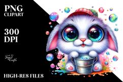 Baby Rabbit Bubble PNG Product Image 2