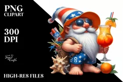 detailed Gnome USA Collor Clipart Product Image 3