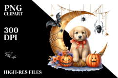 Puppy Dressed for Halloween, Transparent PNG Product Image 2