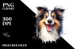 Crazy Enthusiastic Collie Funny Smiling | Sublimation Product Image 1