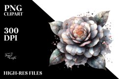 -Like Camellia Watercolor Splash Sublimation Product Image 3