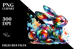 Colorful Bunny, PNG Product Image 2