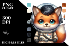 aCute Energetic Fox with Big Eyes and Cool Haircut, PNG Product Image 2