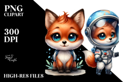 aCute Energetic Fox with Big Eyes and Cool Haircut, PNG Product Image 2