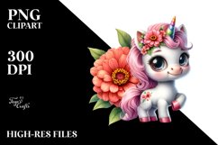 Smiling Babyunicorn Clipart Product Image 3