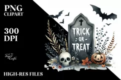 Fantasy Tombstone, Retro PNG Product Image 3