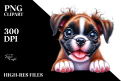 Watercolor Baby Boxer, PNG Product Image 2