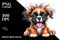 Watercolor Baby Boxer, PNG Product Image 2