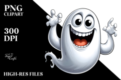 Funny Digital Painting with Ghost, Artistic PNG Product Image 2