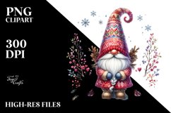 Vibrant Winter Gnome PNG Product Image 3