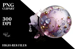 Abstract Glossy Lilac Made of , PNG Product Image 2