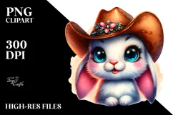 Goofy Baby Bunny with Cowboy Hat Product Image 2