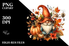 Vibrant Autumn Gnome PNG Product Image 3