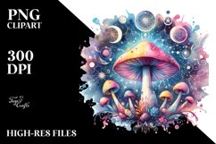 Magical Celestial Mushroom, PNG Product Image 2