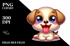 Colorful Funny Labrador Retriever Cartoon PNG Product Image 2