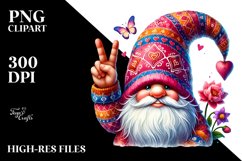 Victory Sign Gnome PNG Product Image 2
