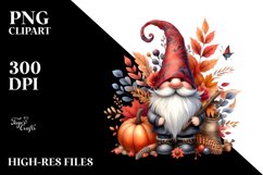 Vibrant Autumn Gnome PNG Product Image 1