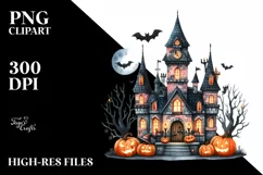 Funny Halloween Castle Baby | Sublimation | Clipart Product Image 3