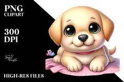 Cartoon Labrador Retriever PNG Product Image 2