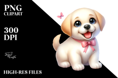 Cartoon Baby Labrador Retriever, High-Res PNG Product Image 2