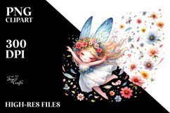 Cute Fairy Petals | Sublimation | Clipart Product Image 1
