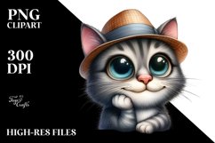 Thoughtfull Cat Clipart Product Image 3