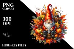 Vibrant Autumn Gnome PNG Product Image 3