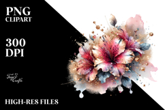 Shiny Abstract Azalea | Sublimation | Clipart Product Image 2