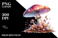 Detailed Shiny Mushroom PNG Product Image 2