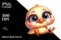 Baby Chick Goofy Smile Clipart Product Image 2