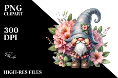 Gnome with Rhododendron PNG Product Image 2