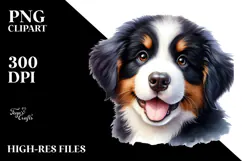 Baby Bernese Mountain Dog PNG Product Image 2