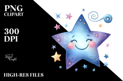 Simple Smiling Star PNG Product Image 2