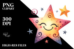 Simple Smiling Star PNG Product Image 2