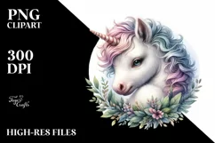 Detailed Baby Unicorn PNG Product Image 3