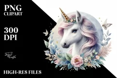 Detailed Baby Unicorn PNG Product Image 3