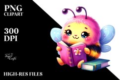 Colorful Cute Baby Bee PNG Product Image 2