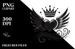 Simple Paintbrush Style Heart PNG Product Image 2
