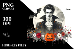 Vampire with Glitter, White Background Product Image 2