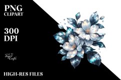 Shiny Jasmine Watercolor Marble | Clipart Product Image 1