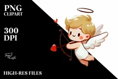 Simple Brush Style Cupid, Transparent PNG Product Image 2