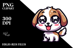 Silly Cartoon Puppy with Silly Smirk PNG Product Image 2